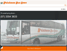 Tablet Screenshot of brisbanebuslines.com.au